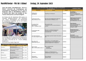 Flyer - Mach mit! in Goslar - Rückseite