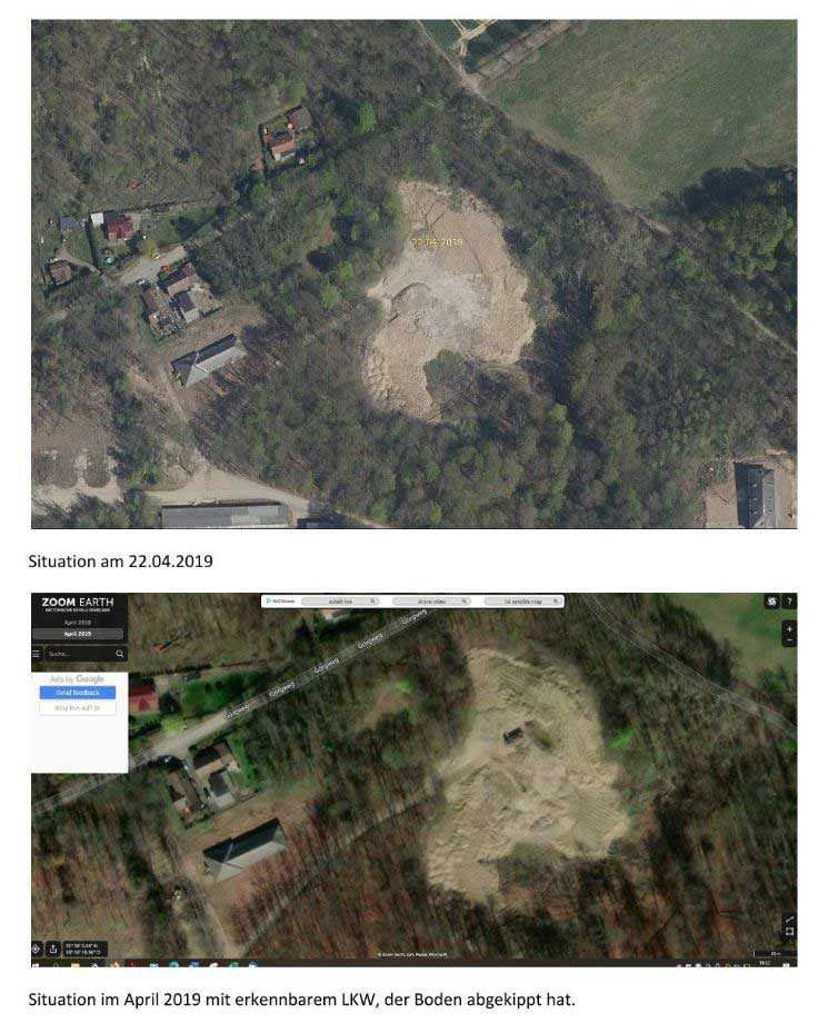 Luftbildauswertung 2019 der illegalen Großablagerung am Fliegerhorst Goslar