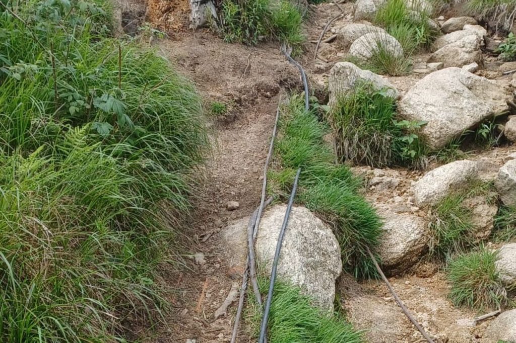 Sperrung Eckerlochstieg Nationalpark Harz - Gefahrenstelle, Foto Olaf Eggert
